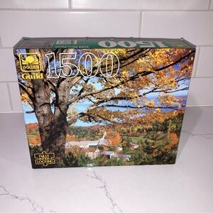 Vintage 1500 Piece East Topsham, VT Jigsaw Puzzle - Golden Guild (1985)